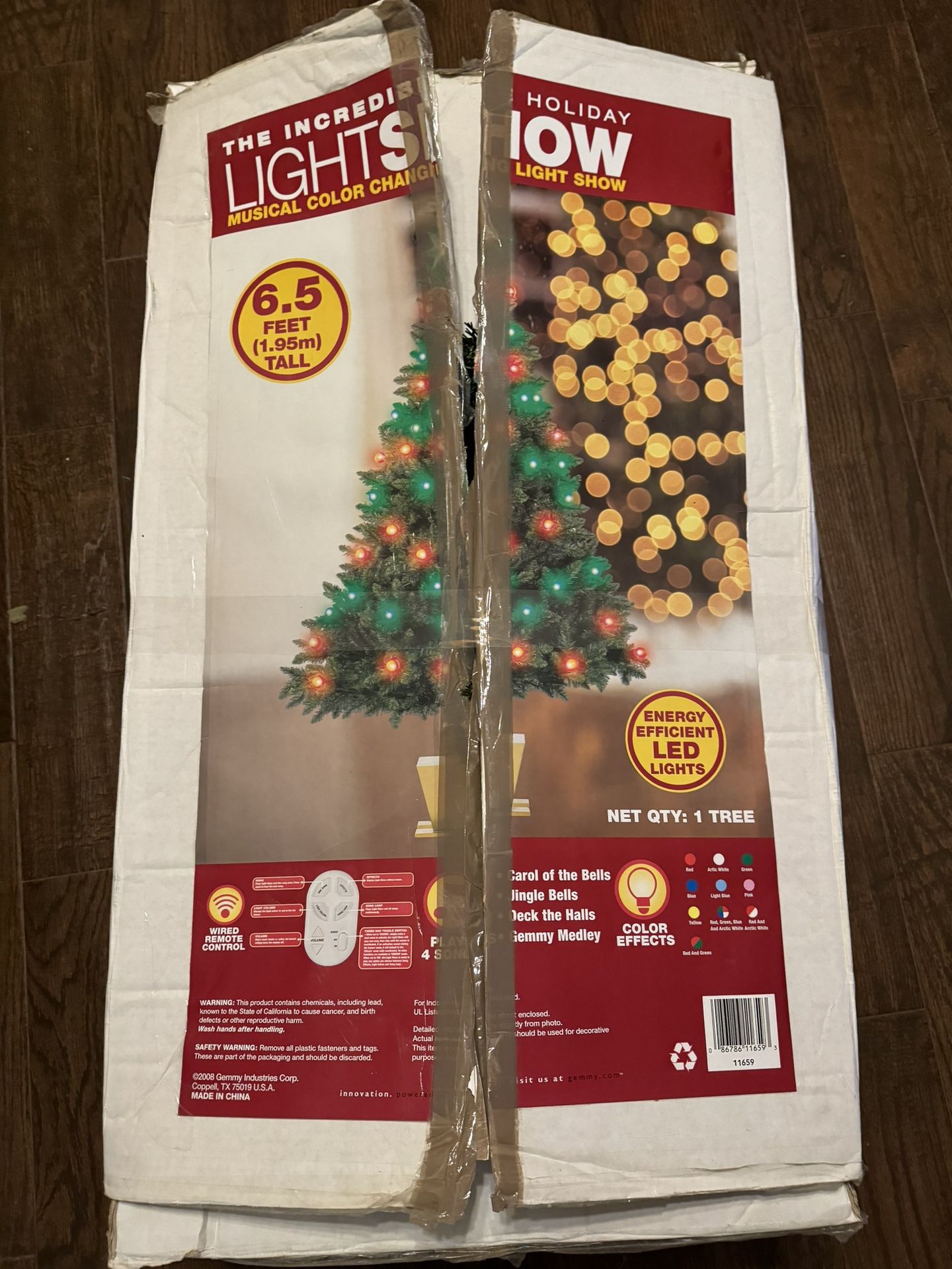 6.5 Feet Tall Christmas Tree With Musical Light Show