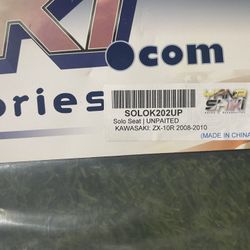 Kawasaki ZX 10-R solo seat 2008-2010 (White/Unpainted) 