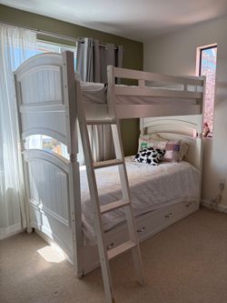 Bedroom Set - Bunk bed with trundle, dresser, nightstand