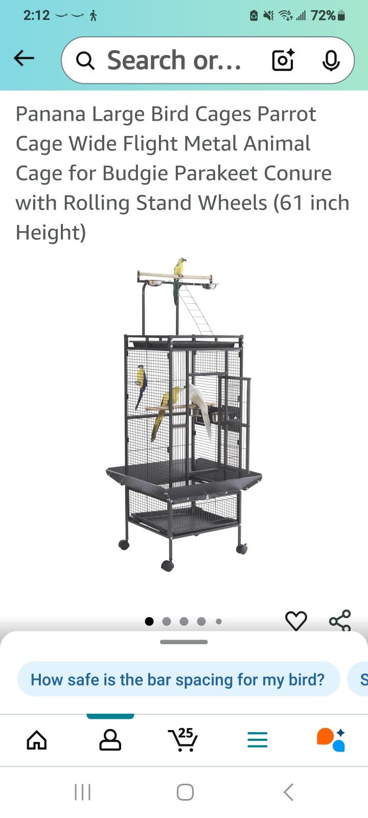 Panama bird cage 61h
