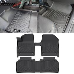 Fits 2022-2024 Kia EV6 All Weather 3D Molded Floor Mats Front Rear Carpets Liner TPE