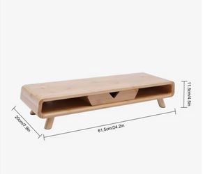 Bamboo Monitor Stand