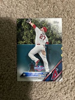 Topps 2016 Opening Day Mike Trout Baseball Card 