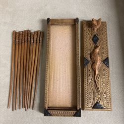 Chopsticks Set Of 10 With Box (new)