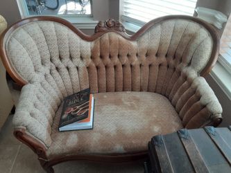 Antique Rosewood Loveseat