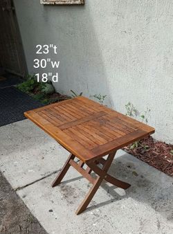 Solid Wood Porch Table