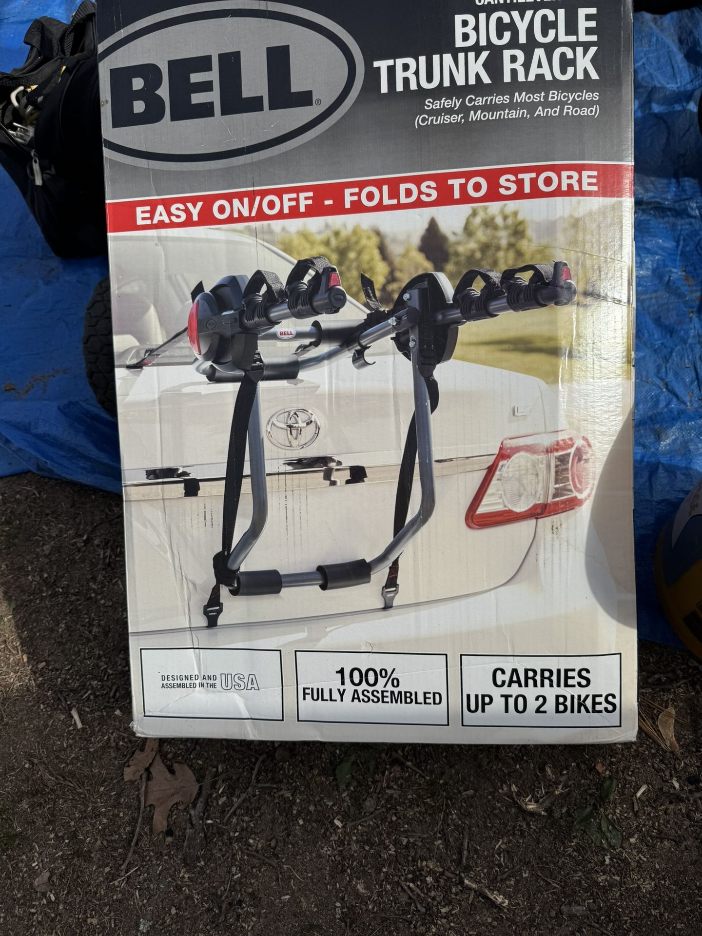 Bell cantilever 200 bicycle trunk rack, fully assembled