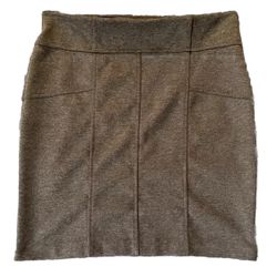 Simply Vera Wang Charcoal Gray Knit Short Straight Pencil Skirt SMALL Petite