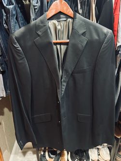 Banana Republic men’s suit top blazer dark navy blue 98% wool 40R 40 regular - like new