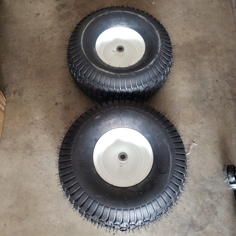 2 Weize Lawn Mower Maintenance Utility Wheels Tractor Turf Tires Rims 20 x 8.00  x 8 NHS
