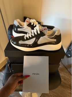Prada America’s Cup Biker Fabric Sneakers (Size 13)