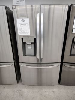 $749 (THIS WEEK ONLY: 50% OFF FRENCH 3 DOOR REFRIGERATORS) LG 28Cu Ft 36 W