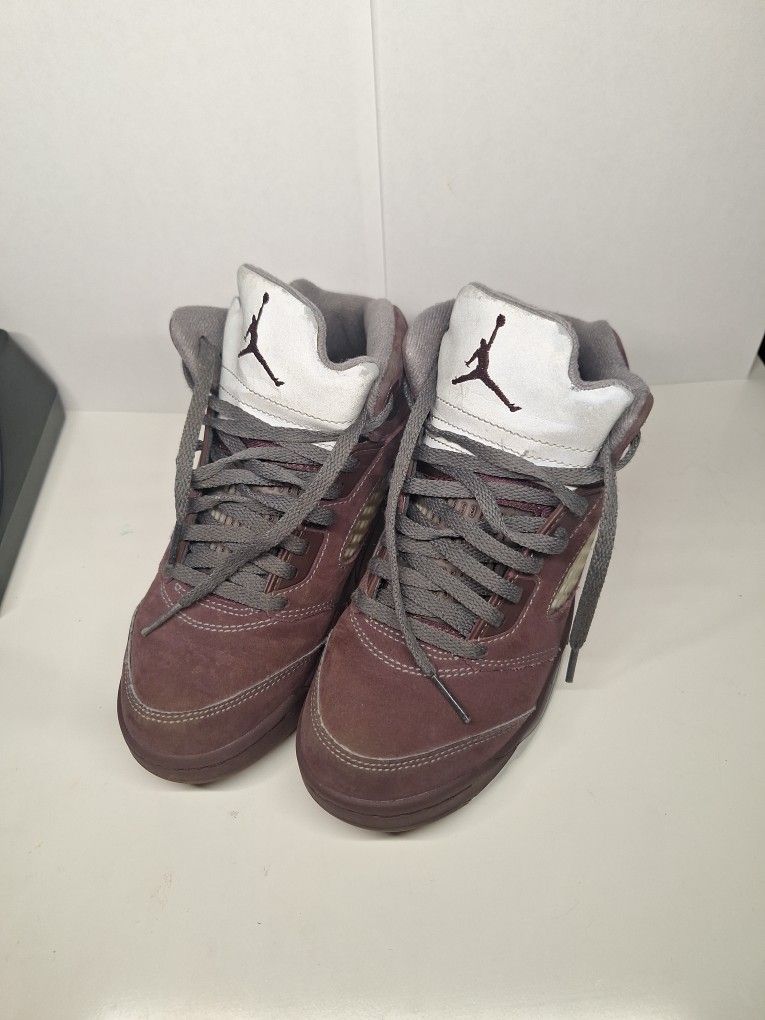 Kids Air Jordan 5 Retro Se Burgundy