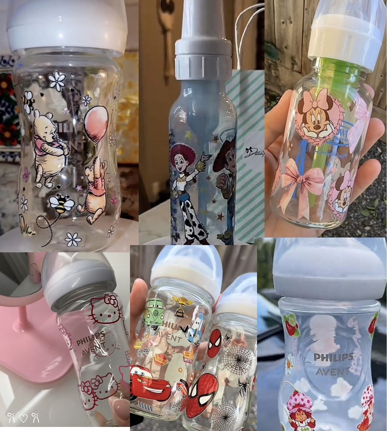 Custom baby bottles