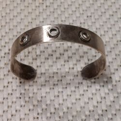 Beautiful 1970's Silver  Bracelet! Rockstar!