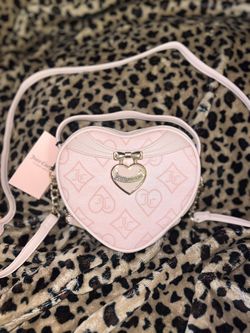 Juicy Couture Precious Moments Pink Heart Purse Bag Crossbody