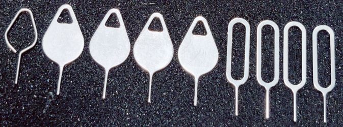 9 Pieces Sim Card Tray Ejector Removal Pin Tool samsung apple OEM