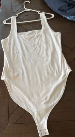 White, Old Navy square neckline, one piece, size XL