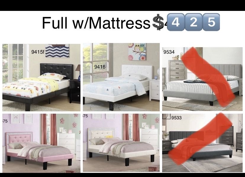 Fácil de ordenar.  Easy to order.  We can deliver for $ 🚛   Brand New In Boxes   Mattress Included   👉 HABLAMOS ESPAÑOL    No paga asta que reciba s