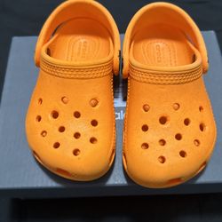 Orange Crocs
