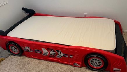 Kids race car bed