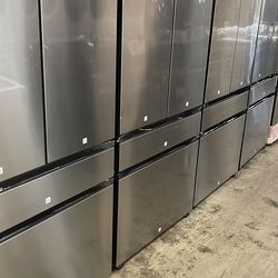 Samsung  Bespoke Smart 4-Door French Door Refrigerator  Dual Auto Ice Maker , Resistant Stainless Steel