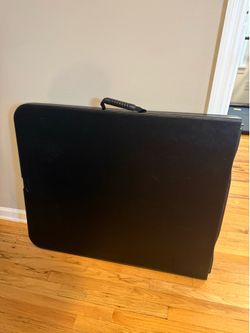 6ft Black Plastic Folding Table