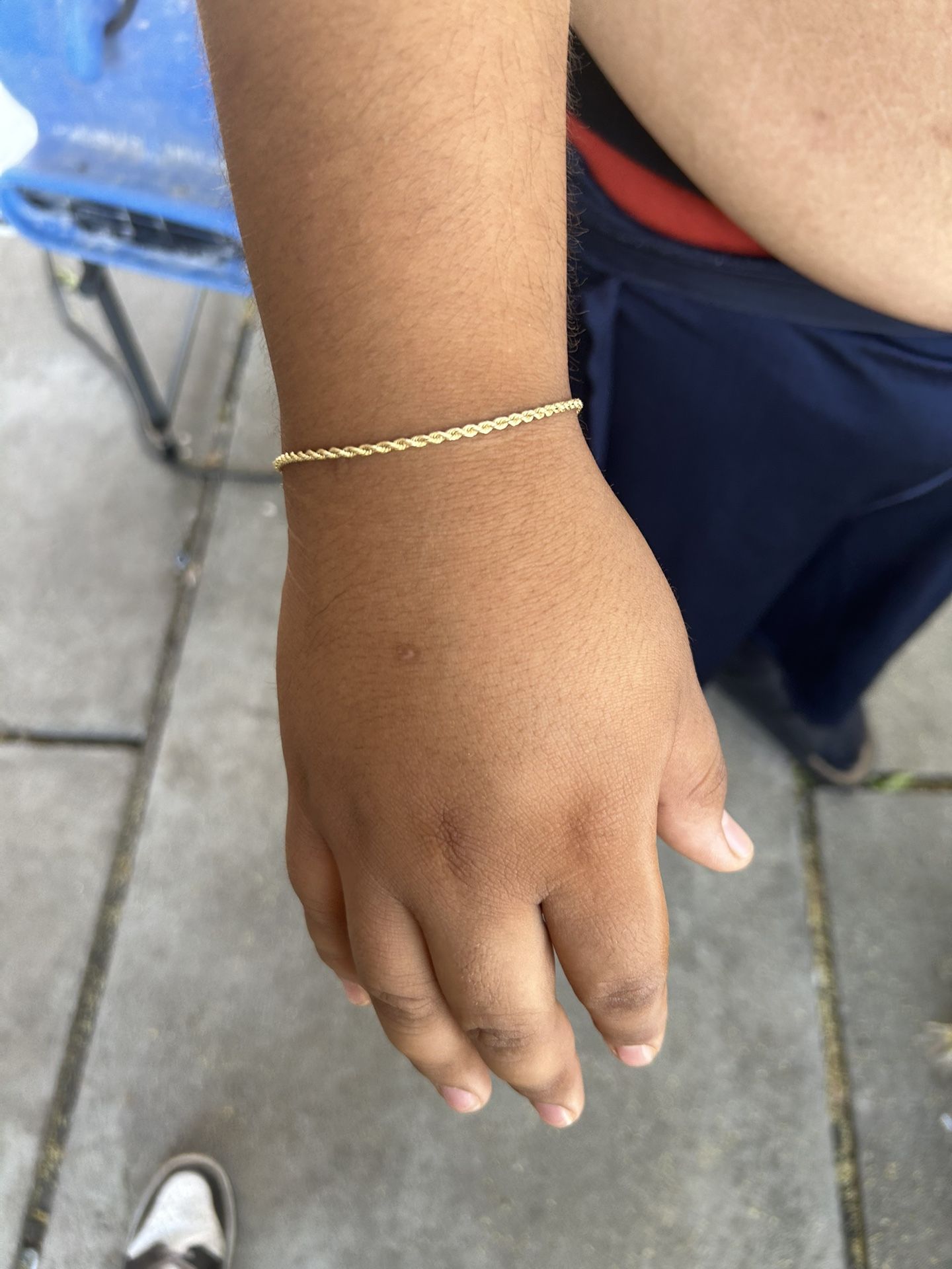 Gold Chain And Bracelet 