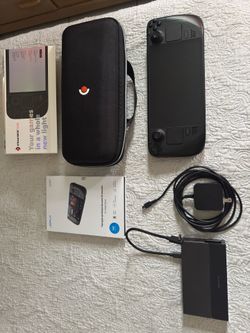Valve Steam Deck OLED 512GB with Dock and Screen Protector- PRISTINE -
