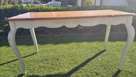 French Country Dining Table with Wood Top
