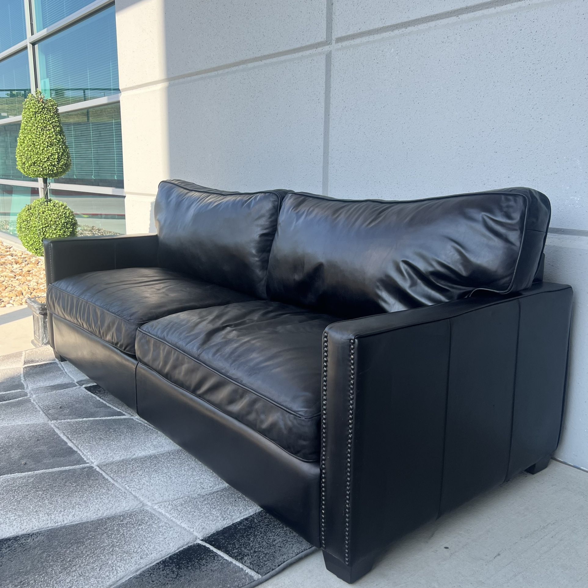 Four Hands Genuine Leather Couch