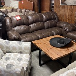 Recliner couches from 699 up to $3000 ready to go today. Hurry for best selection.