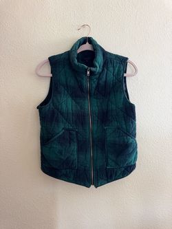 Plaid Sleeveless Jacket
