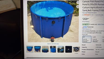 Above ground pond with extras in box