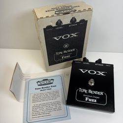Vox V829 Tone Bender Fuzz Effects Guitar Pedal (New in The Box)