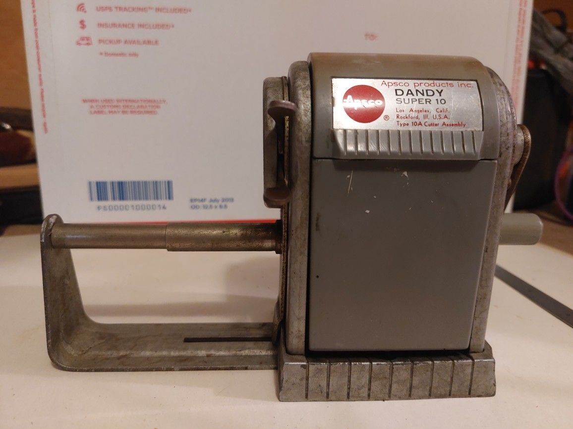 Vintage Apsco Dandy Super 10 Pencil Sharpener
