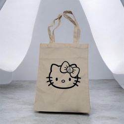 Hello Kitty LA canvas tote bag