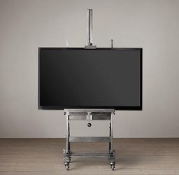 Restoration hardware gunmetal TV easel