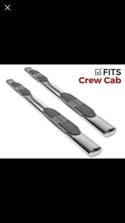 Brand new Ionic 5" Stainless Nerf Bars 2015-2018 Chevy Colorado GMC Canyon Crew Cab. Paid over $600.
