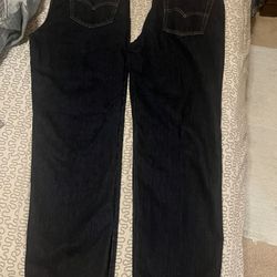 Levi Jeans, Two Pairs Of Levi 550 Jeans Size 38x32