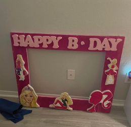 Barbie birthday picture frame