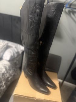 *Brand new* Cowgirl Western Knee High Boots Embroidery Pointed Toe