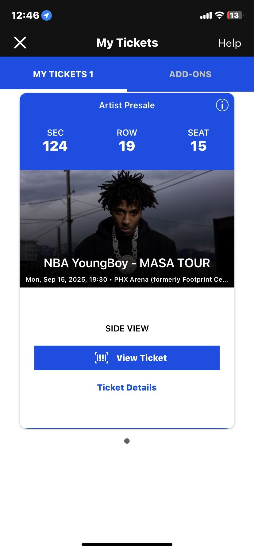 Youngboy ticket
