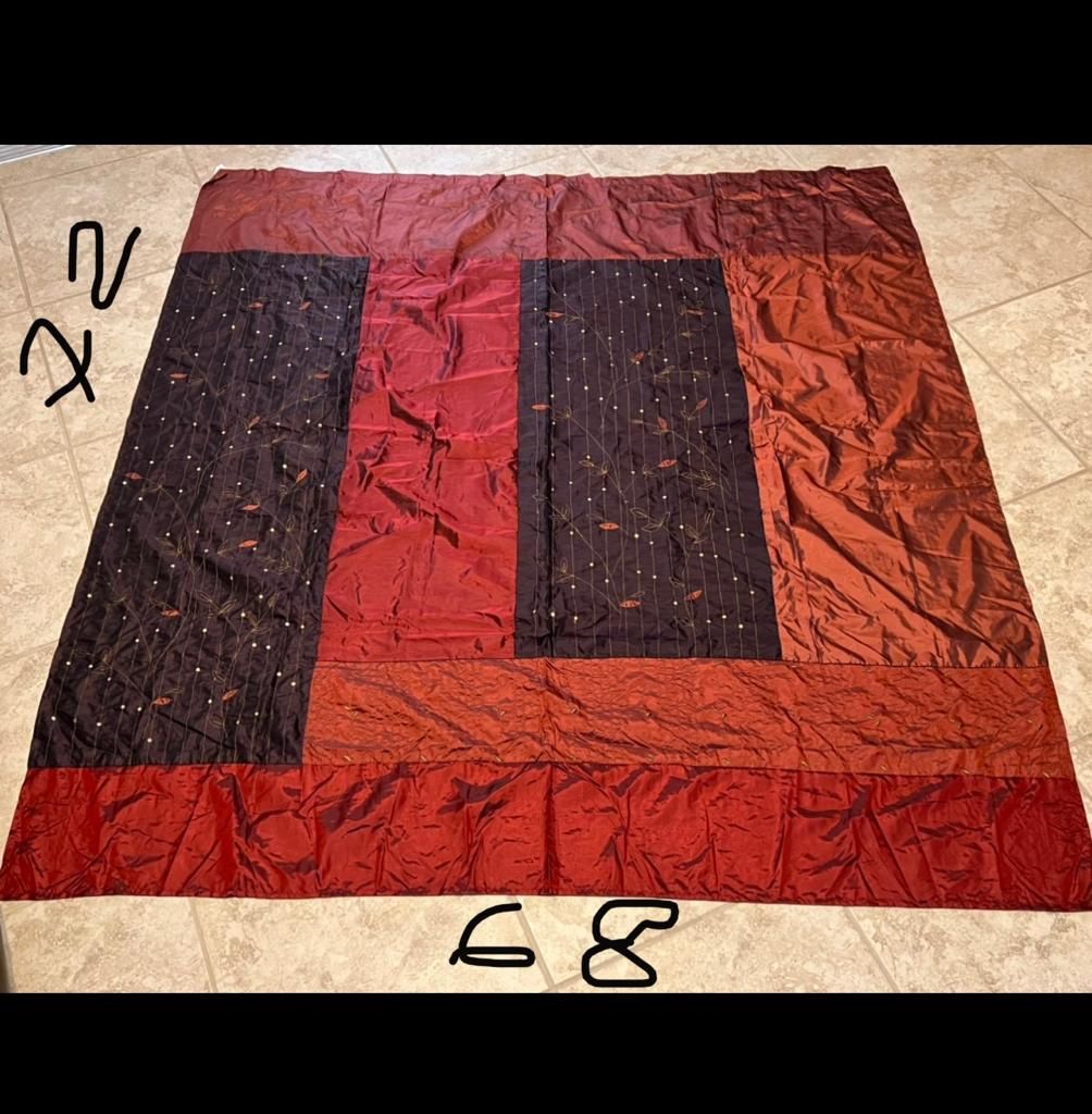 Two Piece Identical Shower Curtain Top Layer Brand New