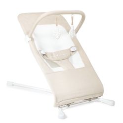 Baby Delight Alpine Organic Deluxe Portable Bouncer - Oat