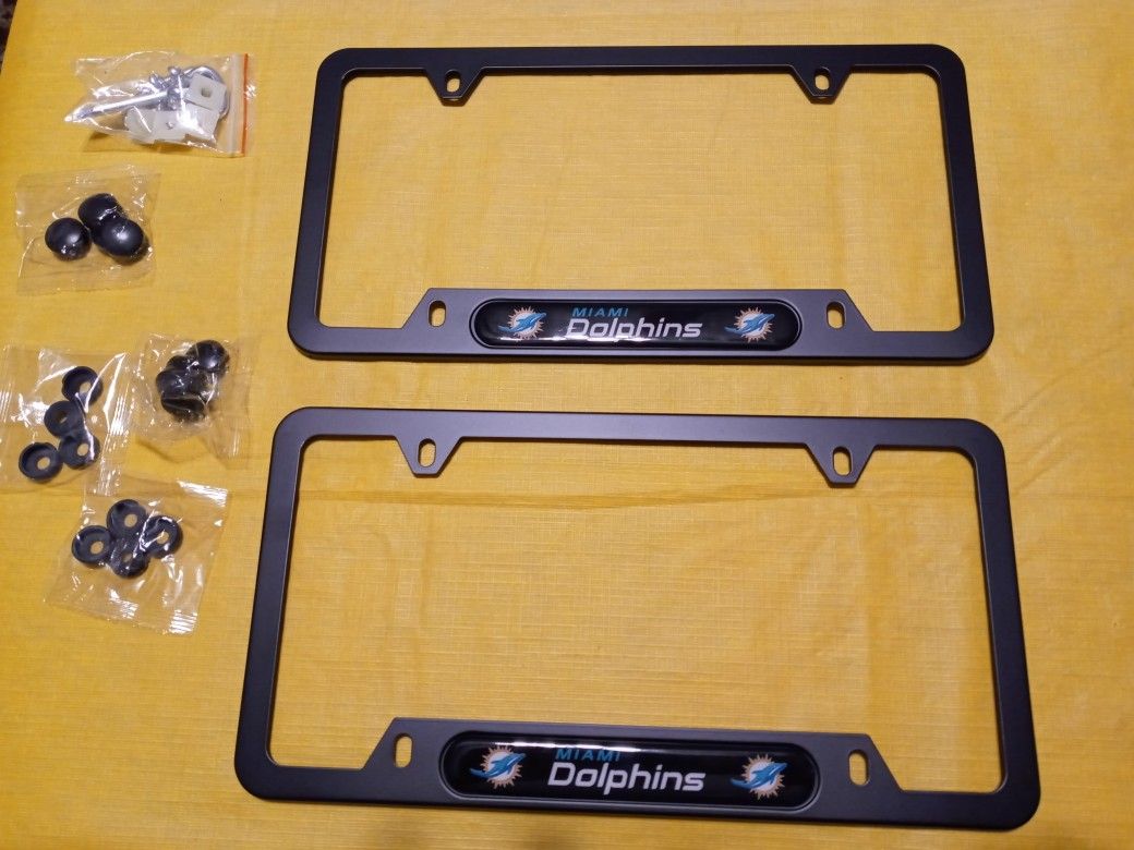 Miami Dolphins License Plate Holder