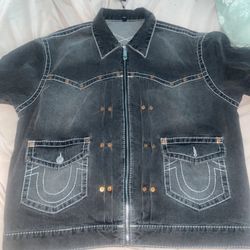Authentic True Religion Jean Jacket With Tags 
