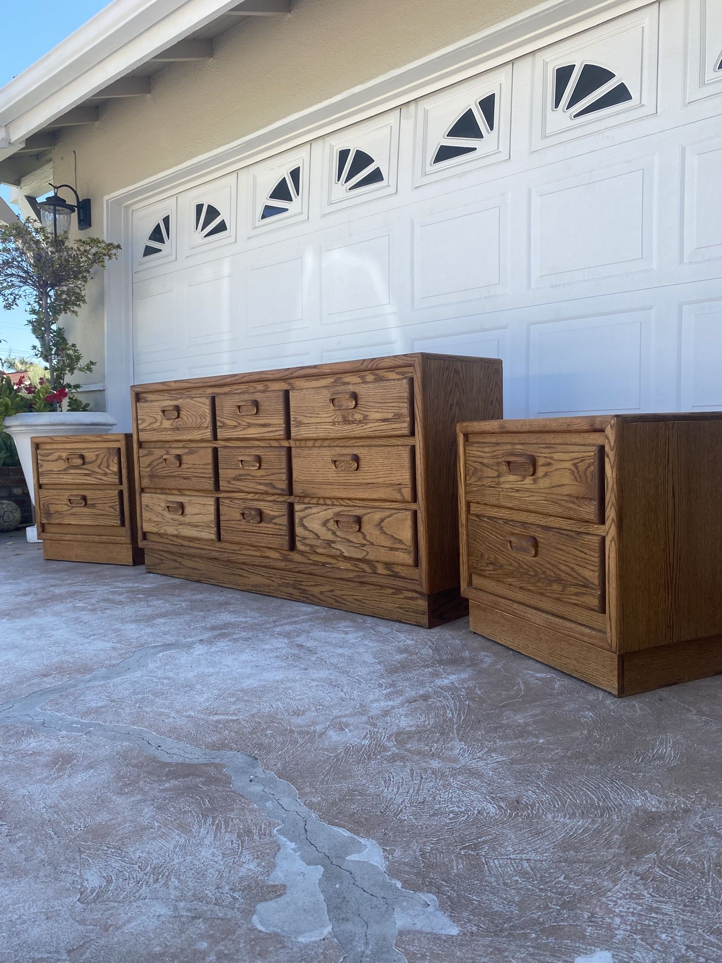 Post Modern Bedroom Set, Dresser And Night Stands