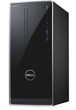 Dell Inspiron High Performance Tower Computer PC (Intel Quad Core i7-7700, 16GB_DDR4 Ram, 128GB_SSD+1TB_HDD, NVIDIA GeForce GTX_1050, HDMI, WIFI, DVD-