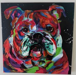 "Bulldog Ben" Painting by Tracy Miller